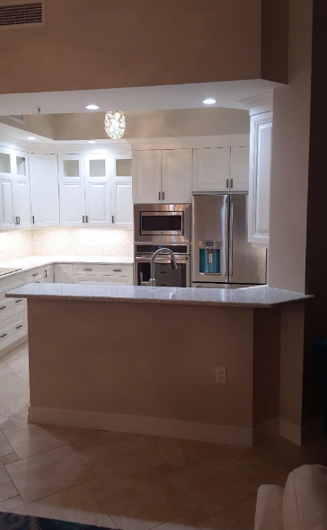Venice Beach Condo kitchen remodel before and after