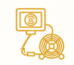 Inspect icon for pipe bursting process