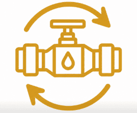 Backflow preventer replacement icon