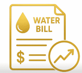 High water bills icon