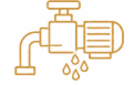 Pump and pressure tank leaks icon