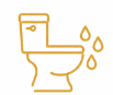 Constant running toilet service icon