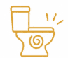 Frequent clogs toilet service icon