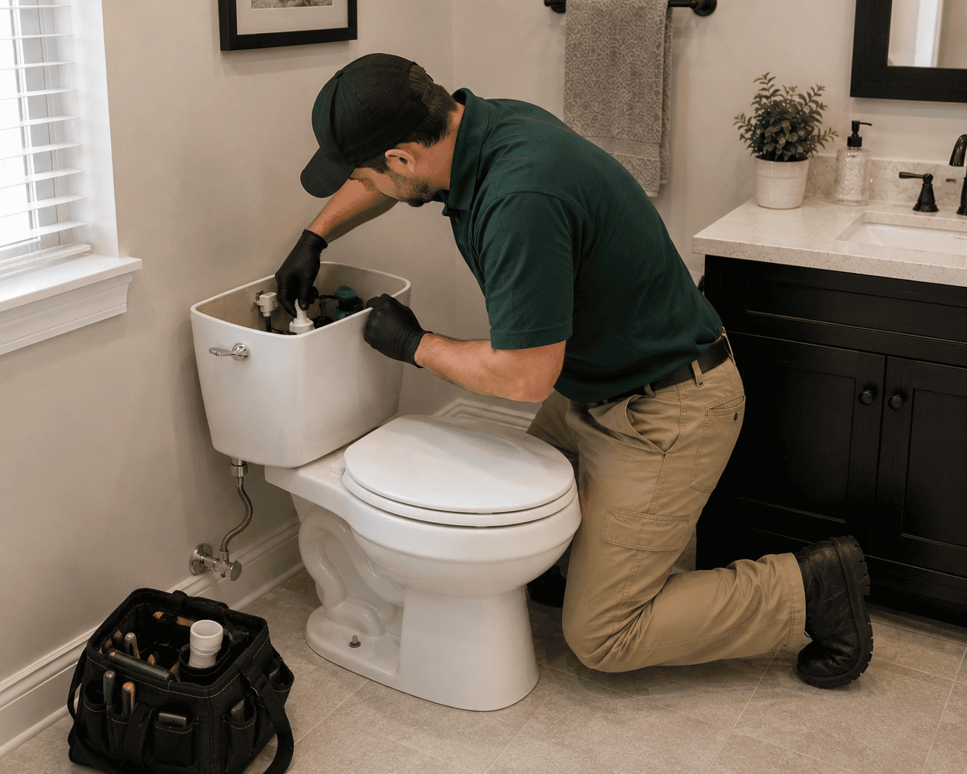 Toilet repair and installation in Venice FL