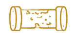 Corroded pipes icon
