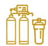 Water treatment service icon
