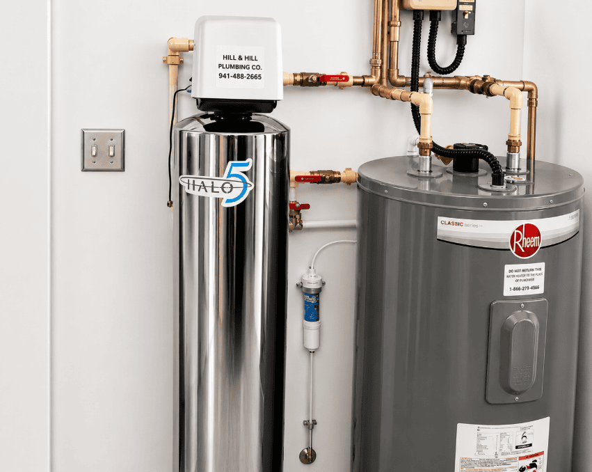 Professional water treatment installation for homeowners