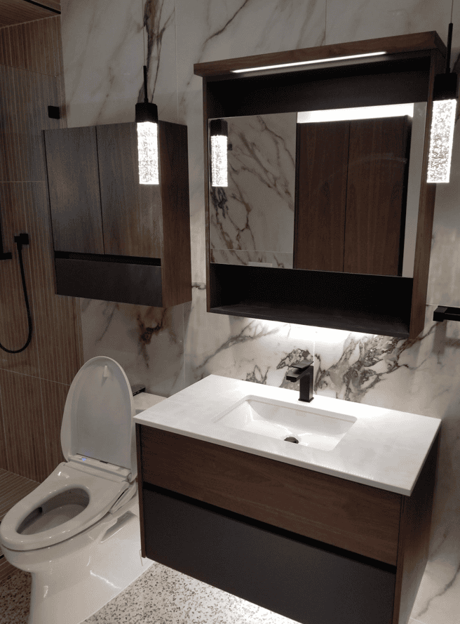 Small Cottage in Nokomis remodeled bathroom project photo