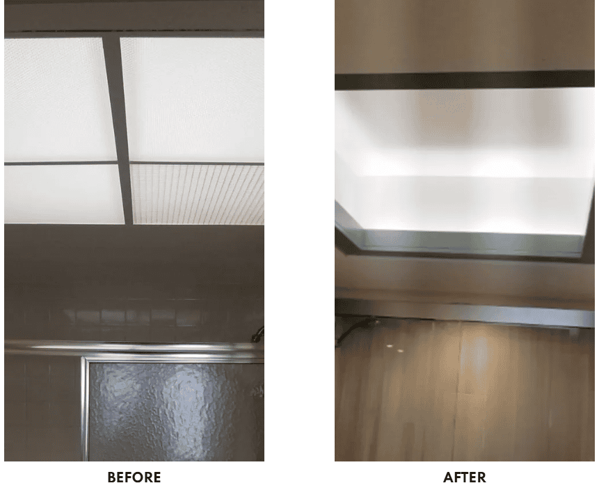 Gulf Shores Condo bathroom remodel before and after gallery image