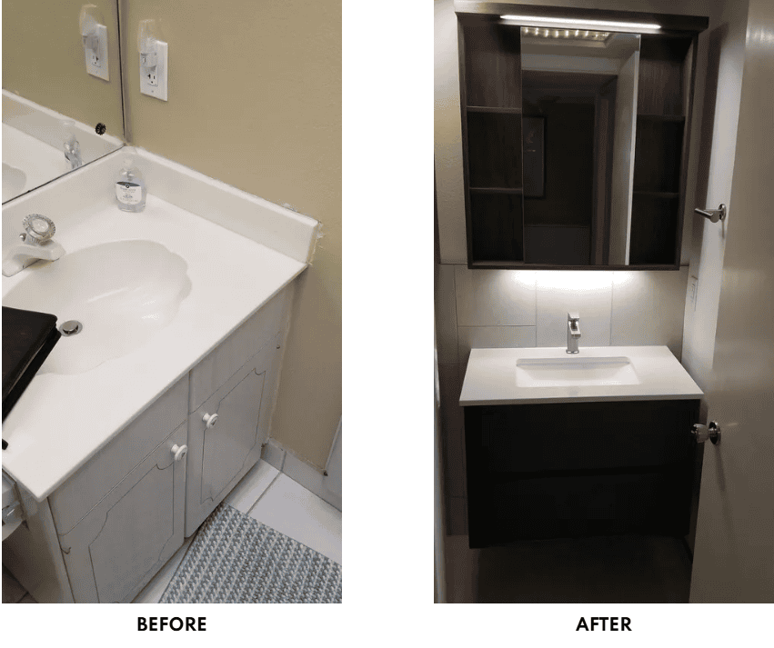 Gulf Shores Condo bathroom remodel gallery image