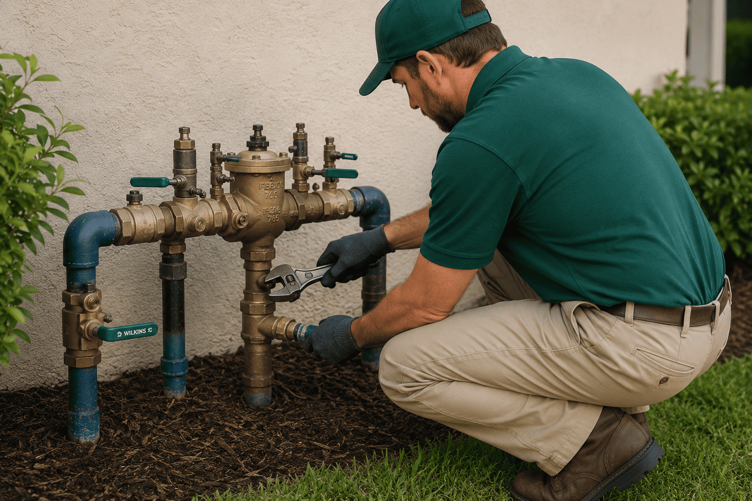 Backflow service technician for emergency backflow service